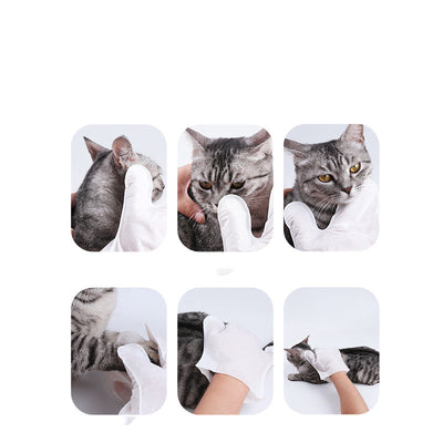 Toallitas Secas Limpiadoras para Gatos - Guantes Desechables de Aseo - Image 6