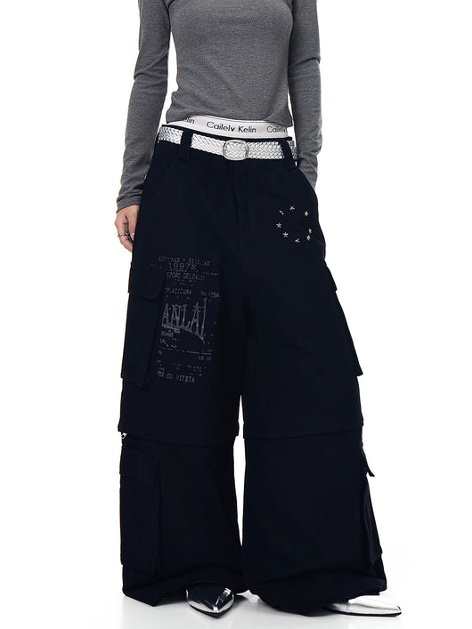 Pantalones Cargo Sueltos con Bolsillos Removibles - Image 15