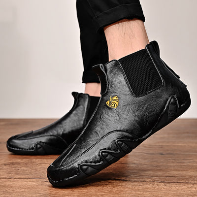 Zapatos Casuales Cálidos para Hombre de Cuero - Botines Tipo Mocasín - Image 5