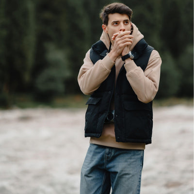 Chaleco Abrigo Impermeable de Plumas de Pato para Hombre - Image 8