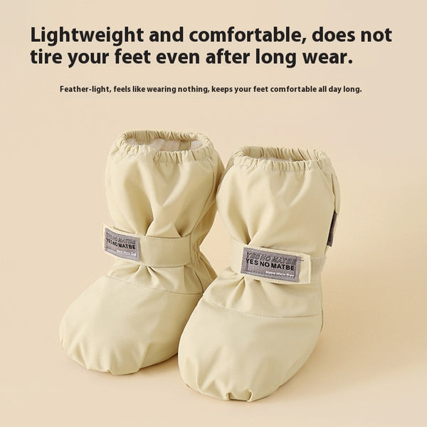 Botines Impermeables de Algodón para Niños - Zapatos de Invierno con Forro Cálido