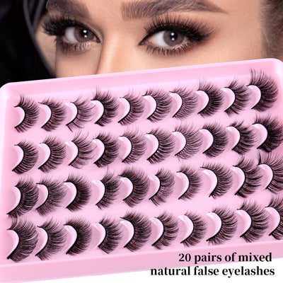 Pestañas Postizas Voluminosas Efecto Natural - Fibra Sintética Premium - Image 3