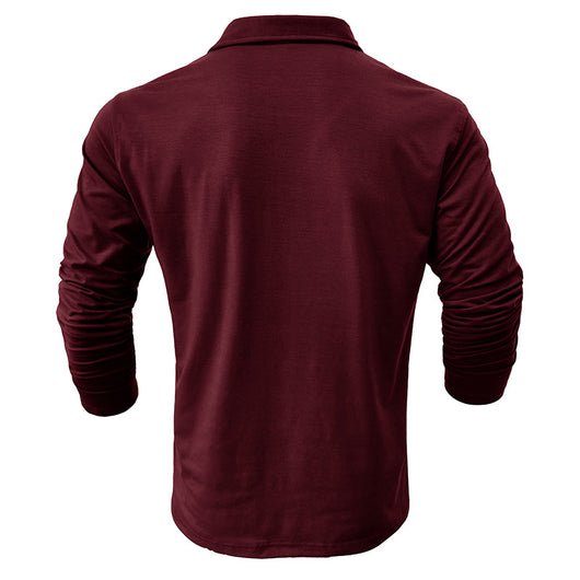 Camisa Clásica de Manga Larga Estilo Europeo para Hombre - Image 24