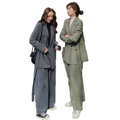 Conjunto de Pantalón Ancho y Blazer para Mujer - Look Elegante y Sofisticado - Image 7