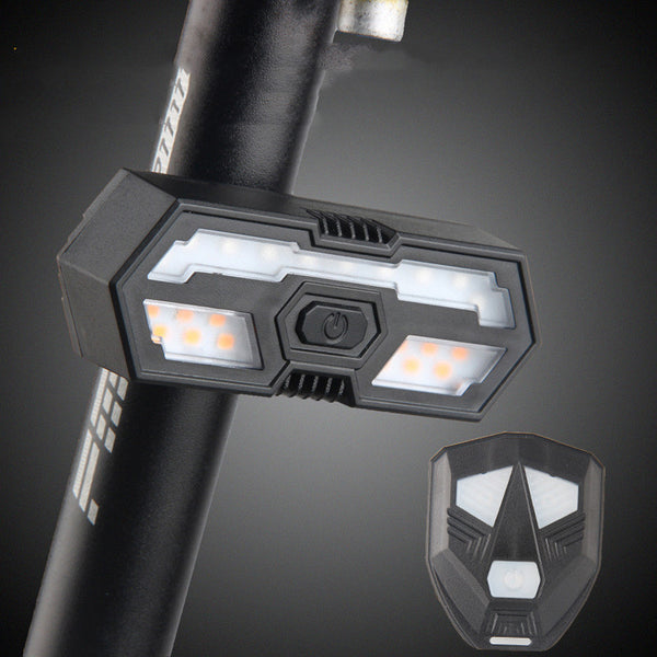 Luz Trasera LED para Bicicleta con Control Remoto, Carga USB e Impermeable