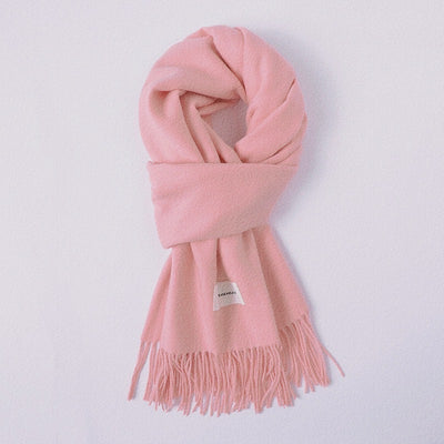 Bufanda de Cachemira Artificial con Borlas - Abrigo Cálido para Otoño e Invierno - Image 18
