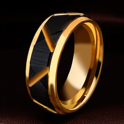 Anillo de Oro 18K Cambia de Color en Tungsteno - Unisex - Image 6