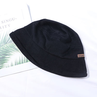 Sombrero Tipo Pescador para Mujer Otoño Estilo Moderno Costura Simple Gorro Cubo Algodón Texturizado - Image 12