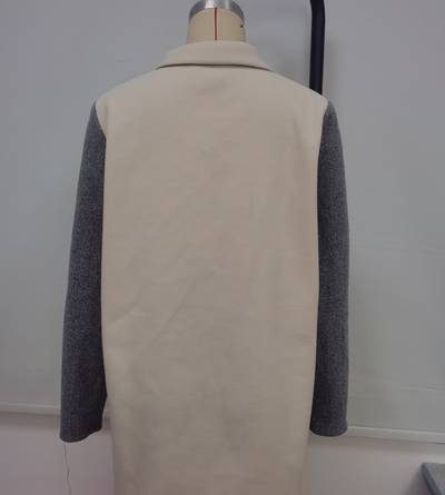 Gabardina Color Block Desabotonada - Estilo Casual Moderno - Image 9