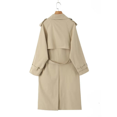 Abrigo Trench Casual Largo para Mujer - Image 17