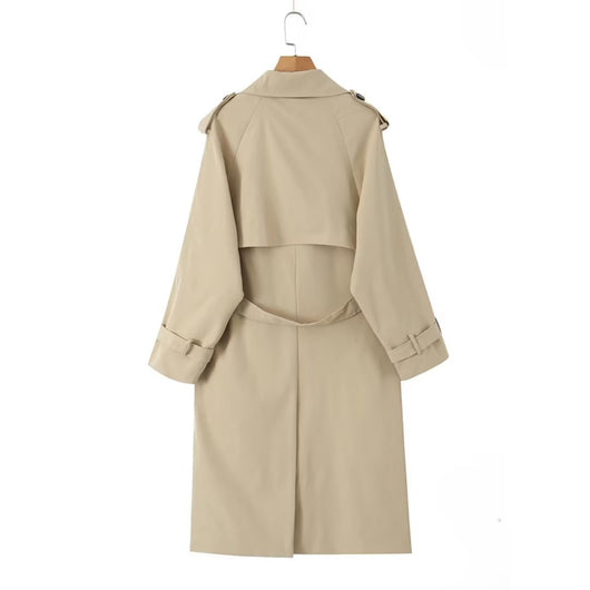Abrigo Trench Casual Largo para Mujer - Image 17