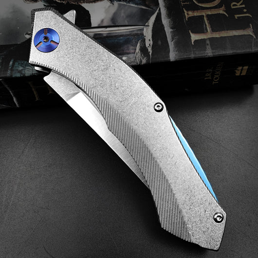 Cuchillo Plegable de Alta Dureza para Exteriores con Resorte Portátil - Image 12