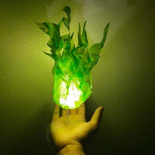 Adornos Flotantes de Fuego Halloween - Decoración de Llamas Realistas para Fiestas