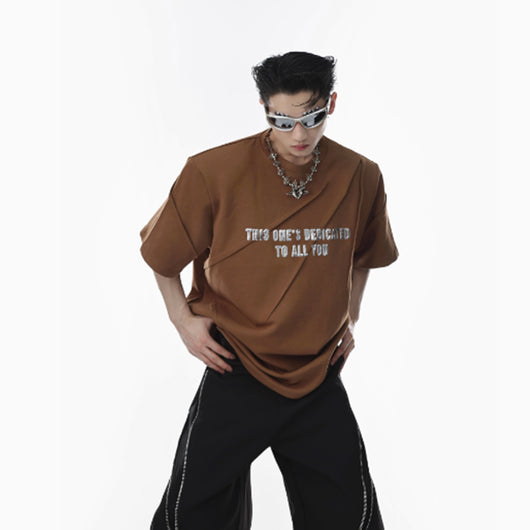 Camiseta Acolchada con Hombros en 3D para Hombre