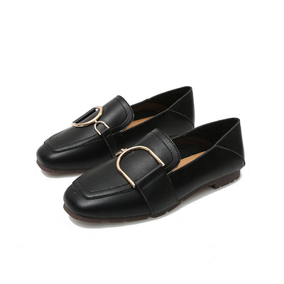Zapatos de Cuero Británicos Clásicos con Punta Cuadrada y Suela Blanda - Image 7