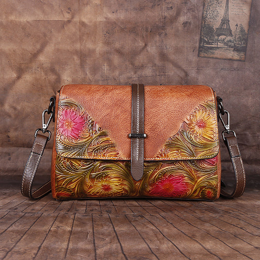 Bolso de Cuero Genuino para Mujer con Bandolera Diagonal - Image 8