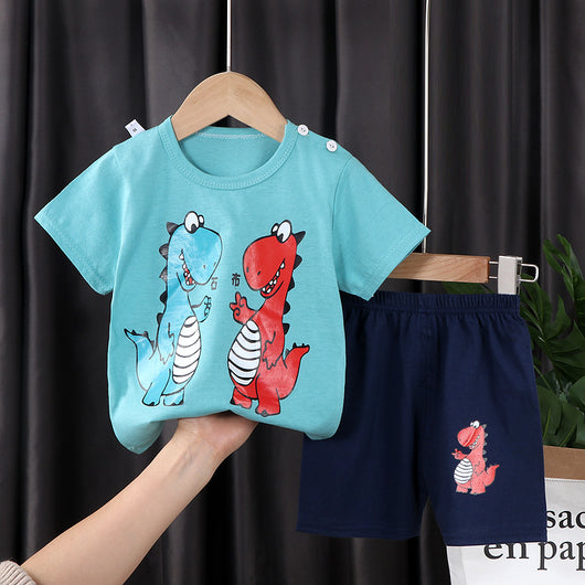 Conjunto de Dos Piezas en Algodón con Mangas Cortas para Niños y Niñas - Image 9
