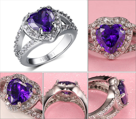 Anillo de Acero Titanio con Piedra Incrustada para Mujer - Diseño Moderno - Image 8