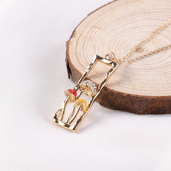 Collar Seta Mujer Personalidad Diamante Efecto Óleo Cadena Clavícula Moda Tendencia