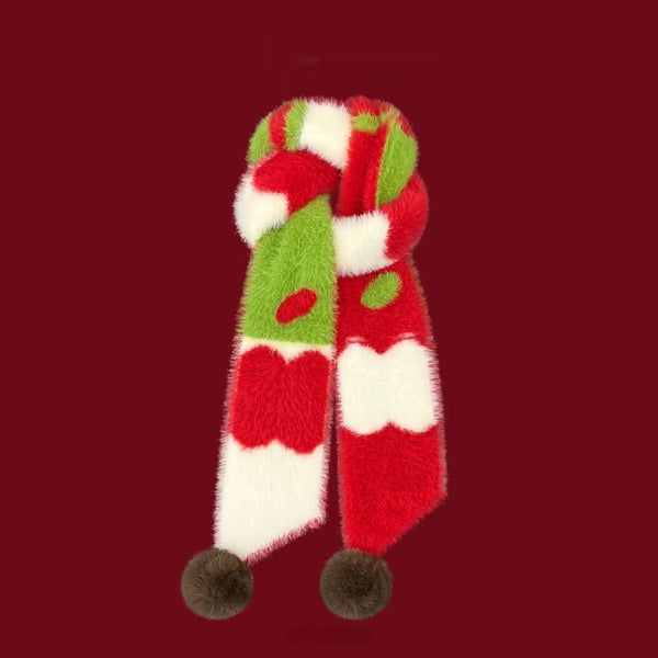 Bufanda Delgada Peluche con Forma de Manzana Adorable - Image 6