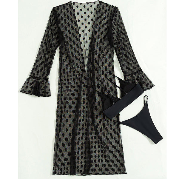 Traje de Baño Tres Piezas Escotado para Mujer - Image 4