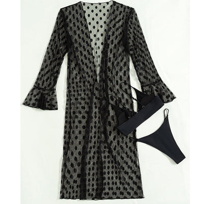 Traje de Baño Tres Piezas Escotado para Mujer - Image 4
