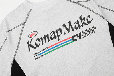 Camiseta Hombre Estampado Letras Contraste Patchwork - Image 14