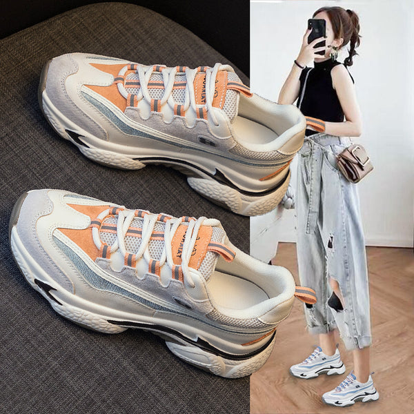 Tenis Plataforma Retro Autuspin Mujer - Cuero Transpirable Invierno Otoño