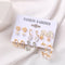 Juego de Aretes 9 Pares Mariposa Calado Amor