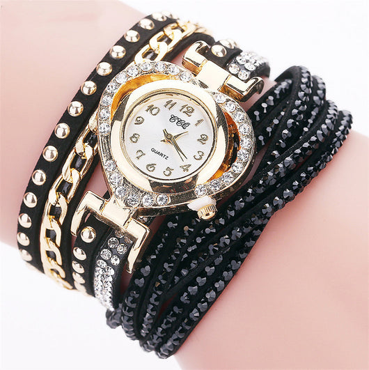Reloj Pulsera Dama Redondo con Diamantes Love Dial - Image 15