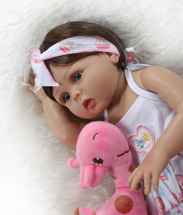 Muñeco Bebé de Silicona Realista 48cm - Juguete Educativo Ligero