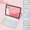 Pink Set RGB Keyboard IPad9.