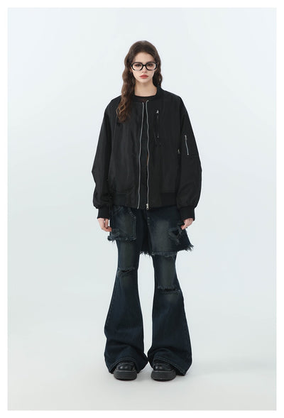 Abrigo Beisbolero Holgado para Mujer - Image 21