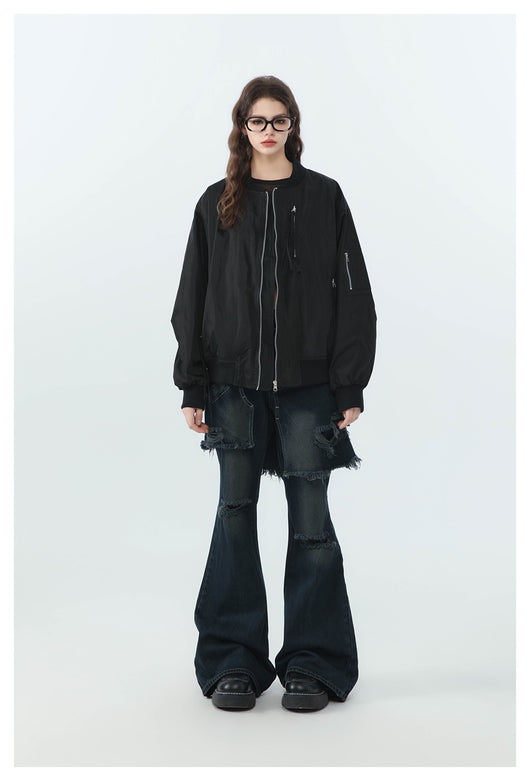 Abrigo Beisbolero Holgado para Mujer - Image 21
