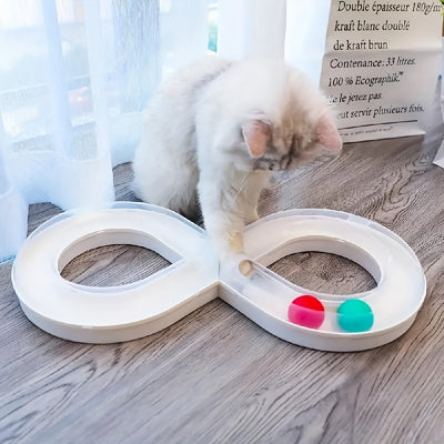 Juguete Interactivo para Gatos con Pista Giratoria y Pelota - Image 18