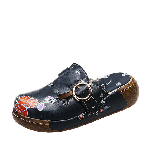 Sandalias y Pantuflas Étnicas Flor de Ciruelo Totem - Image 9