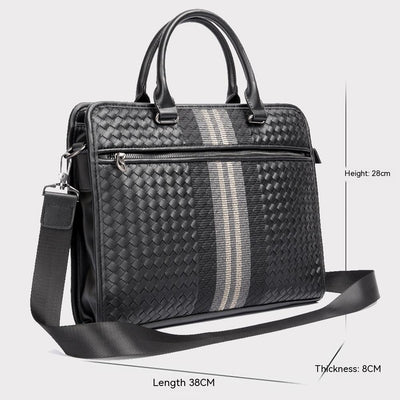 Maletín Profesional Hombre Crossbody Tejido - Bolsa Ejecutiva para Computadora - Image 8