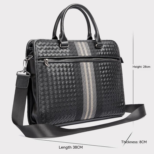 Maletín Profesional Hombre Crossbody Tejido - Bolsa Ejecutiva para Computadora - Image 8