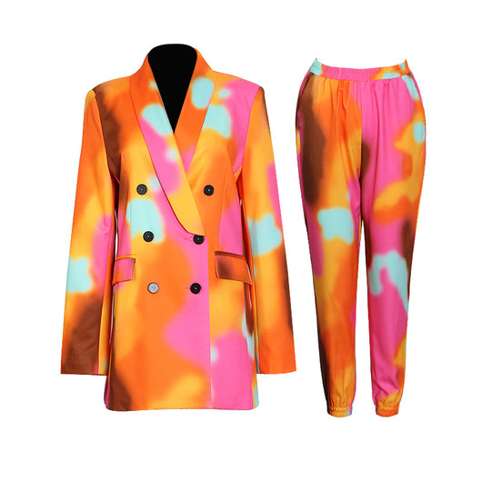 Blazer Cruzado de Solapas con Pantalón Cropped de Cintura Alta - Image 11