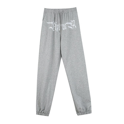 Pantalones Sueltos Grises Floreados Livianos para Mujer - Image 2