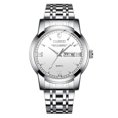 Reloj Acero Inoxidable Doble Calendario Luminoso Resistente al Agua - Image 7