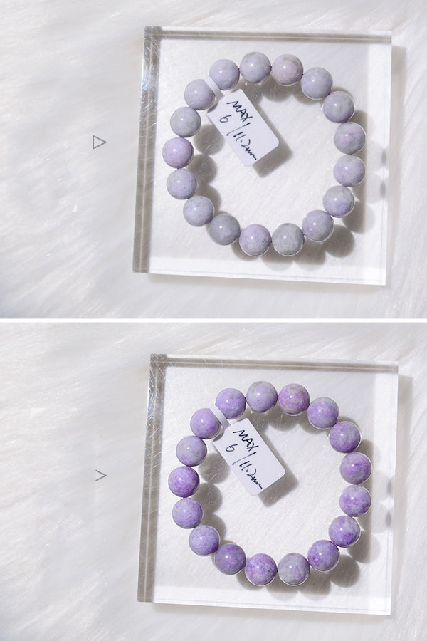 Pulsera de Sodalita Natural que Cambia a Púrpura con la Luz Solar - Image 3