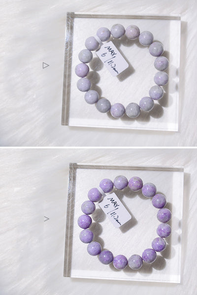 Pulsera de Sodalita Natural que Cambia a Púrpura con la Luz Solar - Image 3