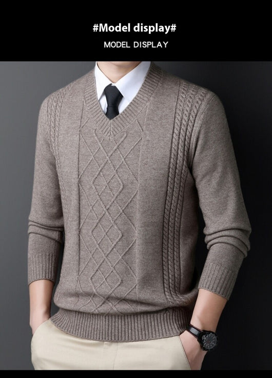Suéter Casual para Hombre con Cuello Tipo Polo - Pullover de Punto - Image 16