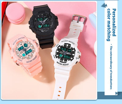 Reloj Deportivo Digital Dual Display Pantalla Grande Luminoso Resistente al Agua Unisex - Image 34