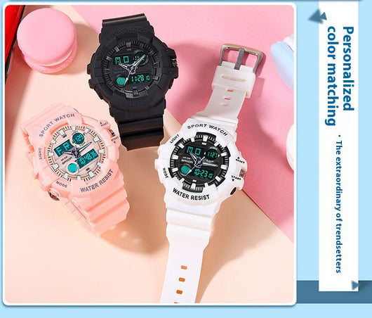 Reloj Deportivo Digital Dual Display Pantalla Grande Luminoso Resistente al Agua Unisex - Image 34