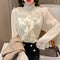 Blusa Cuello Mao Estilo Francés para Mujer - Elegancia Clásica