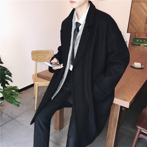 Abrigo de Lana Casual para Hombre - Corte Medio Elegante y Cálido