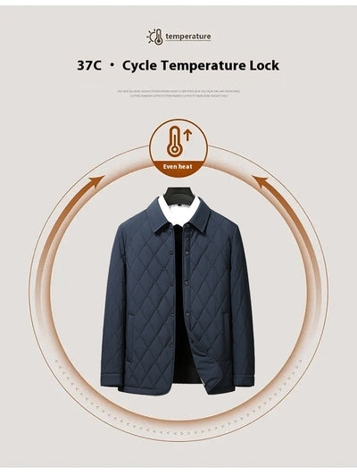 Abrigo Acolchado de Algodón para Hombre - Otoño Invierno - Image 16