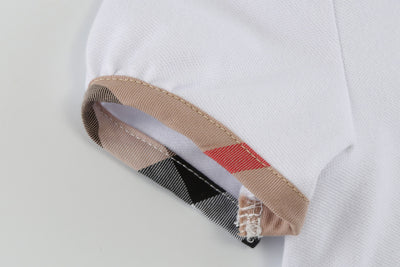 Camisa Infantil de Manga Corta con Cuello Contrastado - Image 2